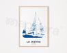 LE HAVRE Map Poster - Classic Black and White City Print