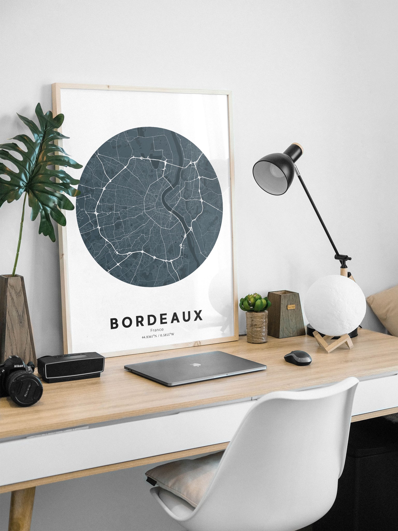 BORDEAUX Map Poster - Vintage Style City Art Print - Mappora