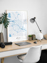 REIMS Map Poster - Modern City Map Artwork - Mappora